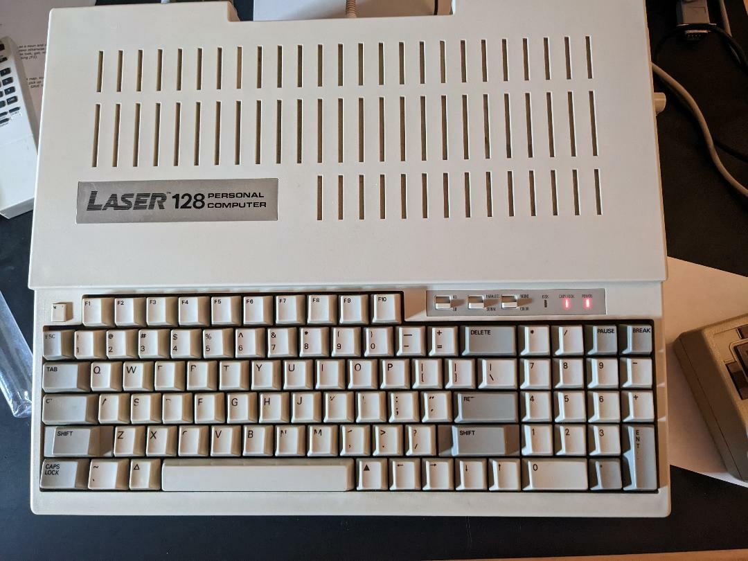 Vintage 1985 laser selling 128 personal computer